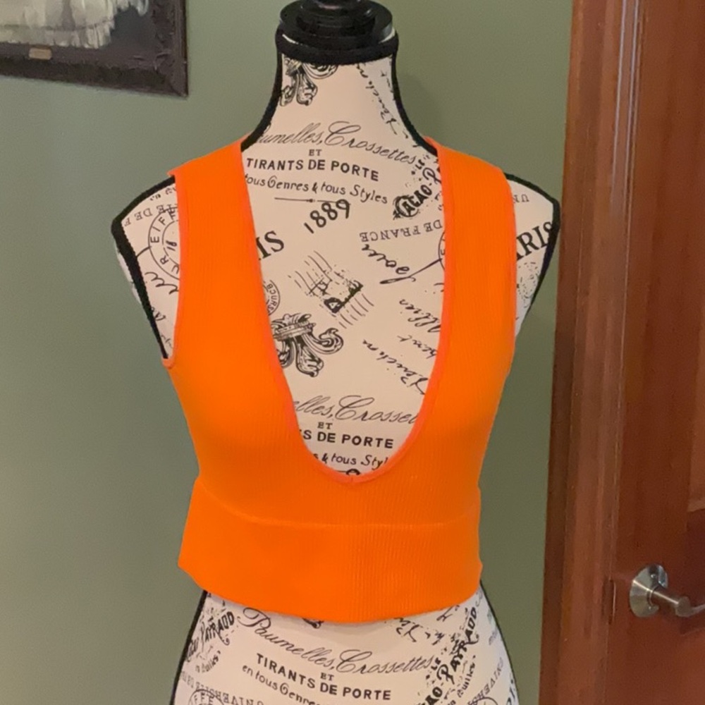 Vibrant Orange Women's Top size S
